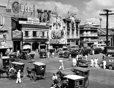 Jedna z ulic w Manili. 1942 rok.