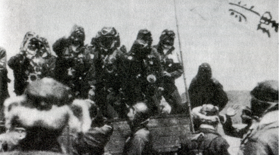 Piloci nieszczęsnej jednostki bombowców komandora Nonaki tuż przed lotem operacyjnym