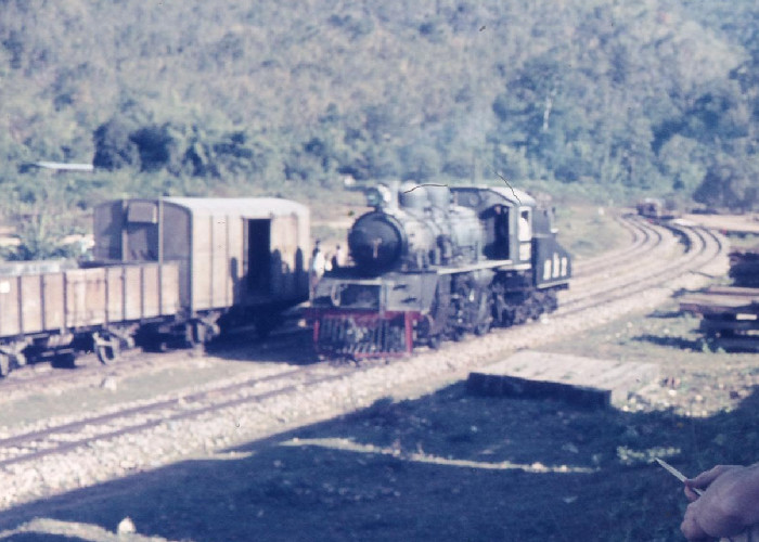 Stacja w Nam Tok. Zdjęcie wykonano w 1968 roku.