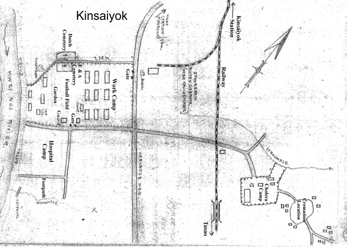 Mapa obozu Kinsaiyok.
